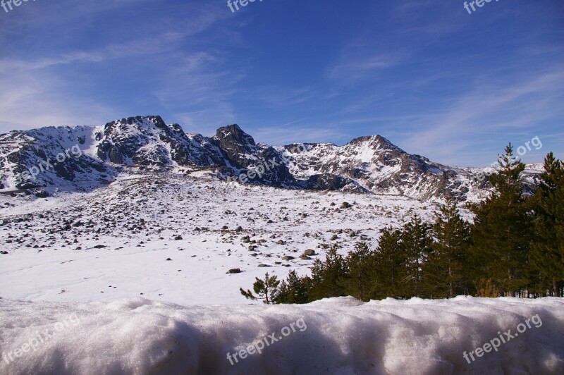 Snow Serra Winter Mountain Winter Landscape