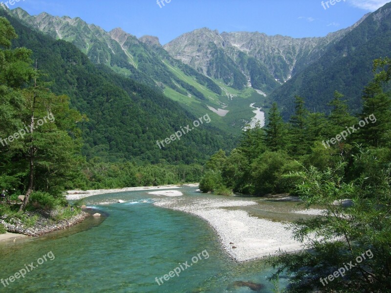 Kamikochi Azusa Back Hodaka Japan Free Photos