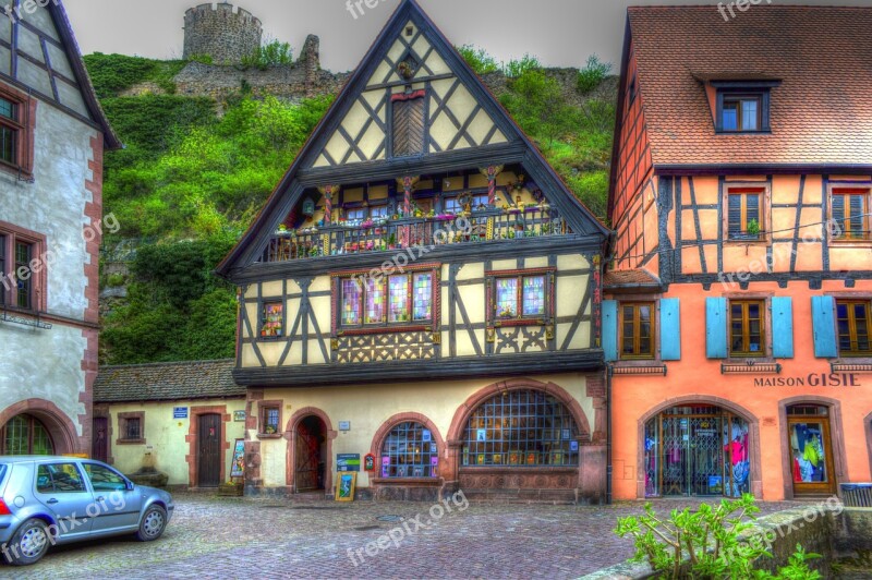 Kaysersberg Alsace France Truss Photo Filter