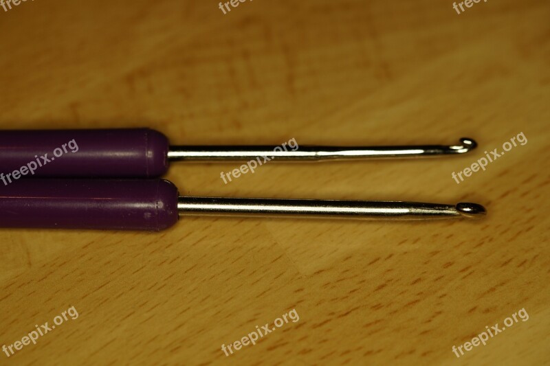 Crochet Hooks Two Crochet Hobby Hand Labor