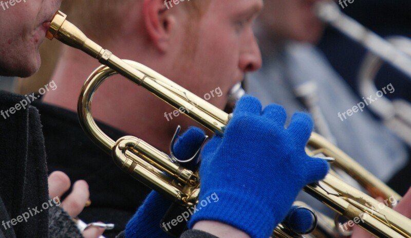 Trumpet Musical Instrument Music Outdoors Winter