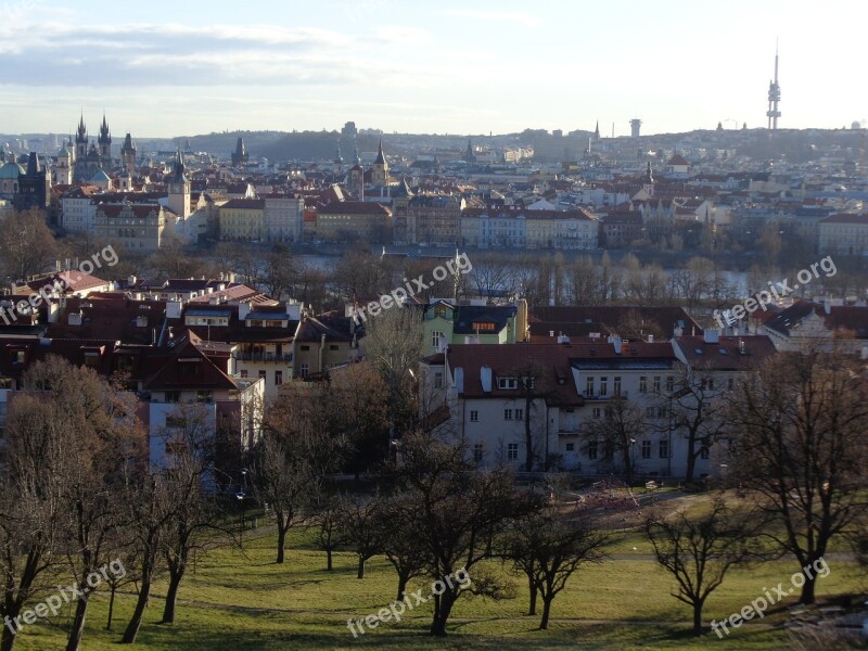 Prague Panorama Old Town Free Photos