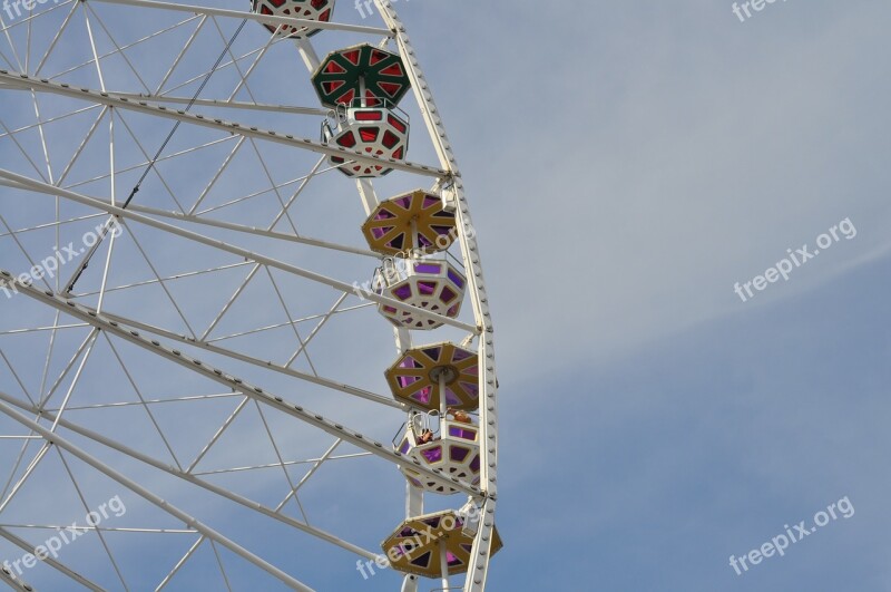 Ferris Wheel Big Wheel Amusement Park Ride Summer