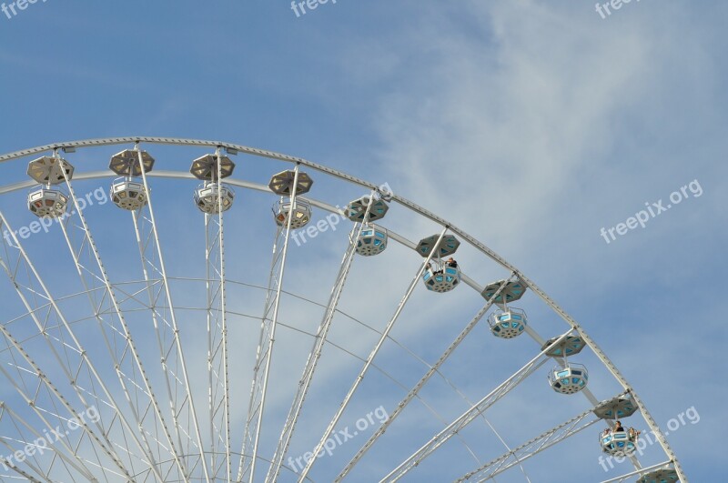 Ferris Wheel Big Wheel Amusement Park Ride Summer