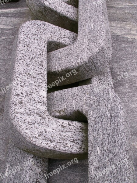 Granite Chain Stone Grey Art