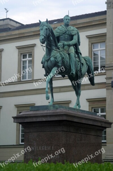 Statue King Wilhelm I Equestrian Statue Stuttgart Museum Of Fine Arts