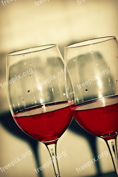 Red Glass Wine Glass Free Photos