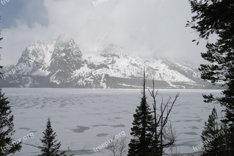 Teton Grand Tetons Mountains Wyoming Grand Teton National Park