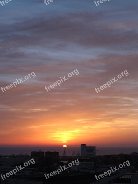 Gran Canaria Dawn Horizon City Sun