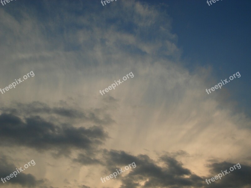 Sky Storm Clouds Clouds Cirrus Before The Storm