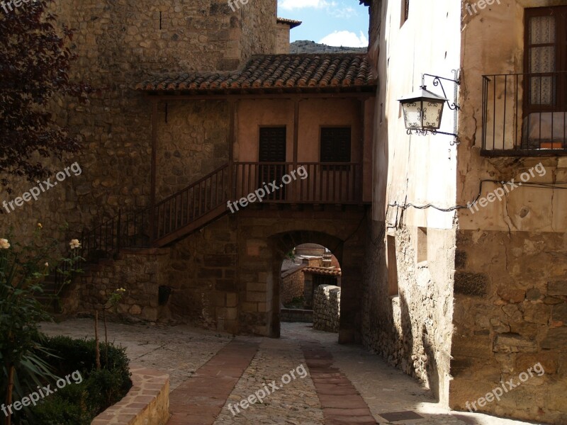 Albarracin Medieval Village Teruel Lane Free Photos