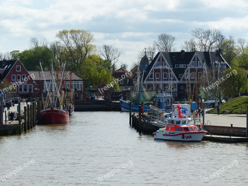 Neuharlingersiel East Frisia Coast Port North Sea