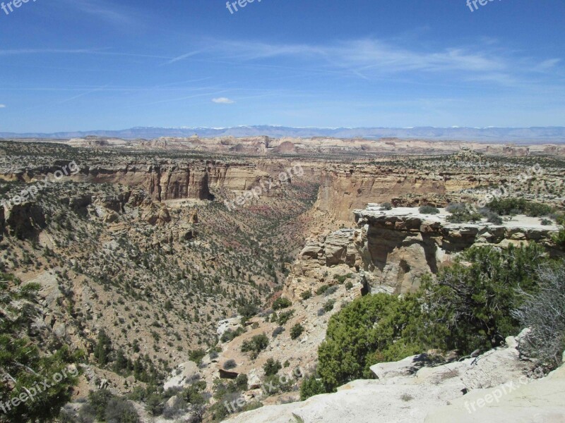 Ghost Rock Canyon Utah Usa Landscape Scenic