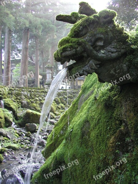 Japan Zen Dragon Sculpture Fountain