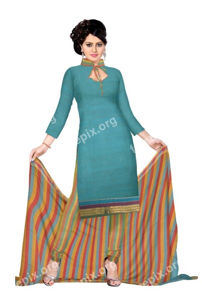 Indian Clothing Fashion Silk Dress Woman