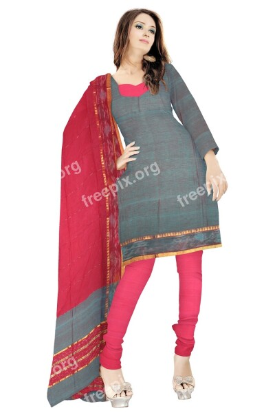 Indian Clothing Fashion Silk Dress Woman