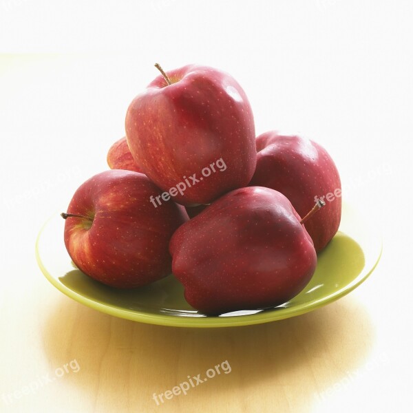 Apples Red Fruit Healthy Vitamins