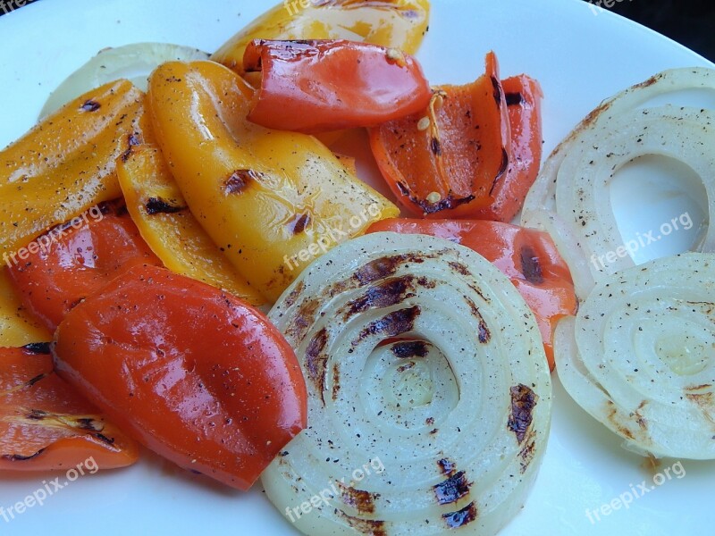 Grilled Veggies Veggies Healthyeats Onions Paprika