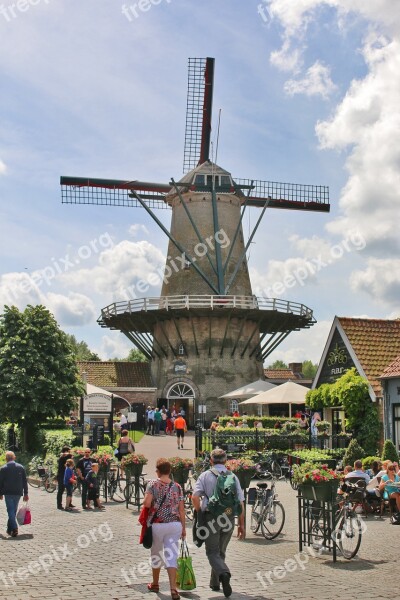 Zeeuws Vlaanderen Province Zeeland Netherlands Sluis Windmill