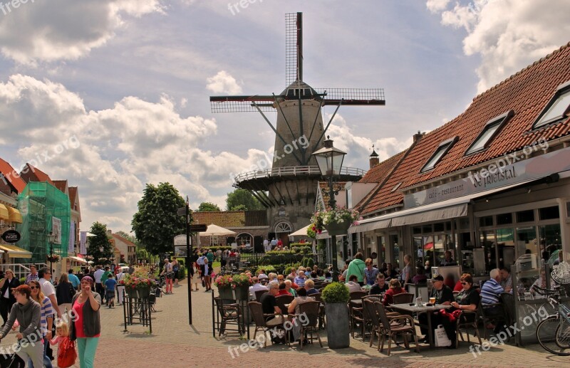 Zeeuws Vlaanderen Province Zeeland Netherlands Sluis Windmill