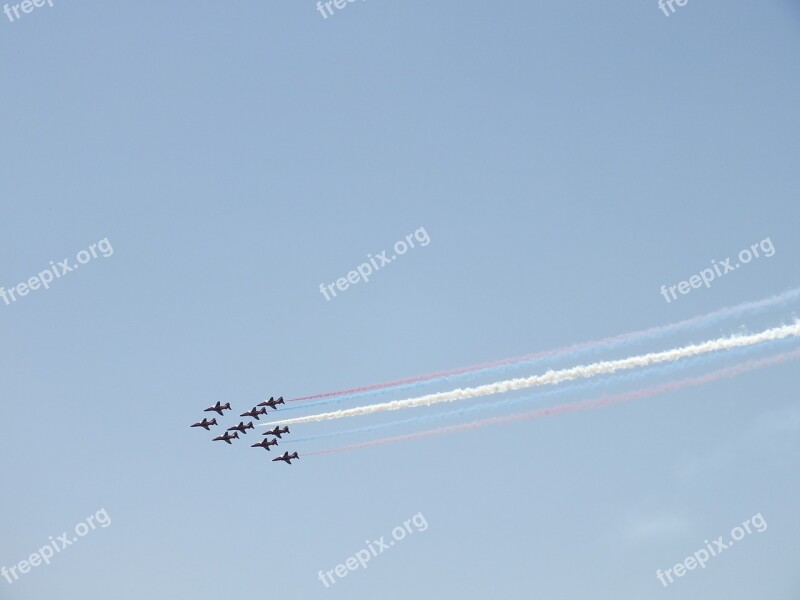 Red Arrows Planes Air Show Airplane Free Photos