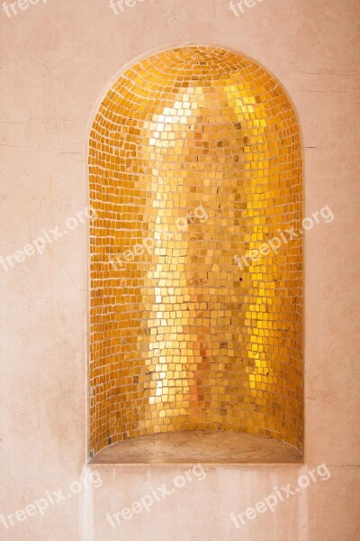 Mosaic Gold Niche Wall Niche Free Photos