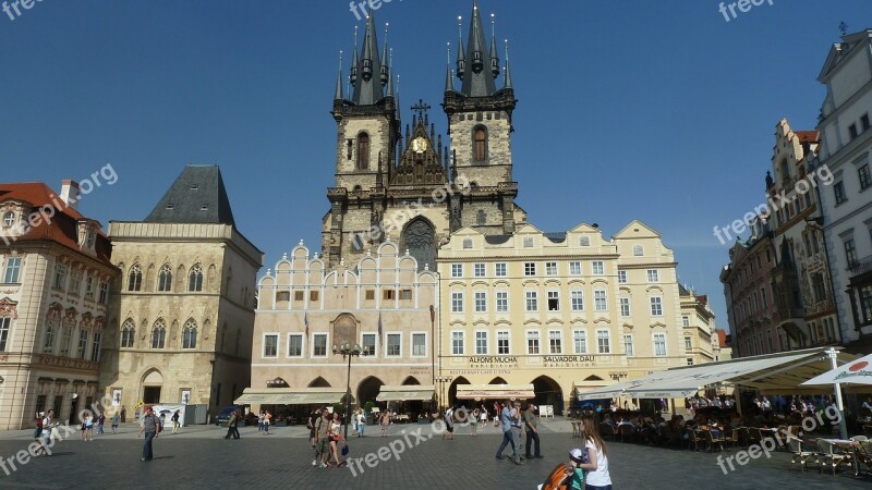 Prague Summer Building Square Free Photos