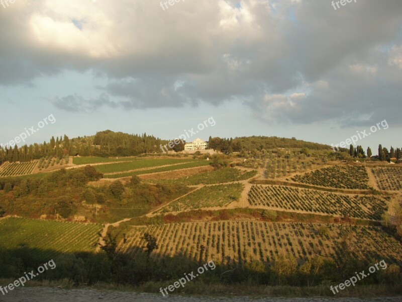 Italy Countryside Country Tuscany Sun