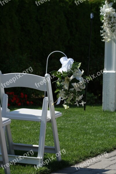 Wedding Chair Romance Marriage Ceremony