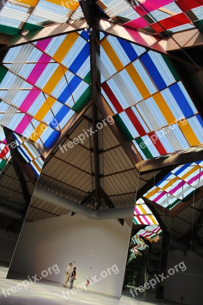 Artwork Architecture Reflections Glass Daniel Buren