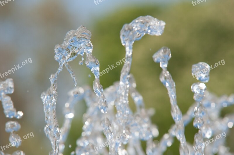 Water Fountain Drop Of Water Drip Liquid