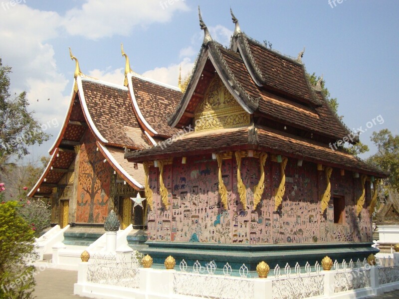 Laos Vientiane Building Buddhism Buddha