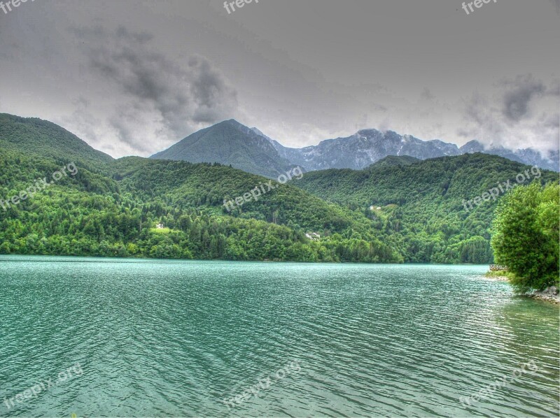 Lake Mountains Water Landscape Scenery