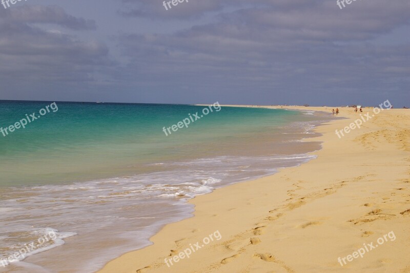 Beach Cape Verde Tourist Mar Free Photos