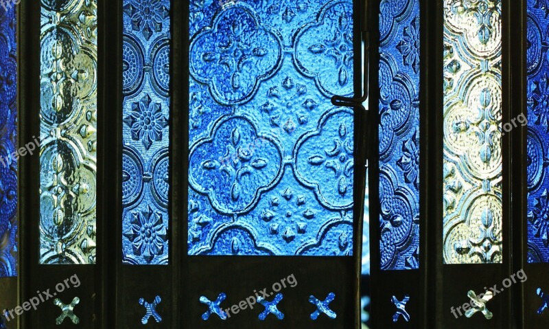 Glass Window Stained Glass Glass Front Lantern Pattern