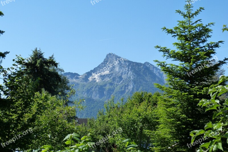 Unterberg Say Mountain This Limestone Salzburg Mountains