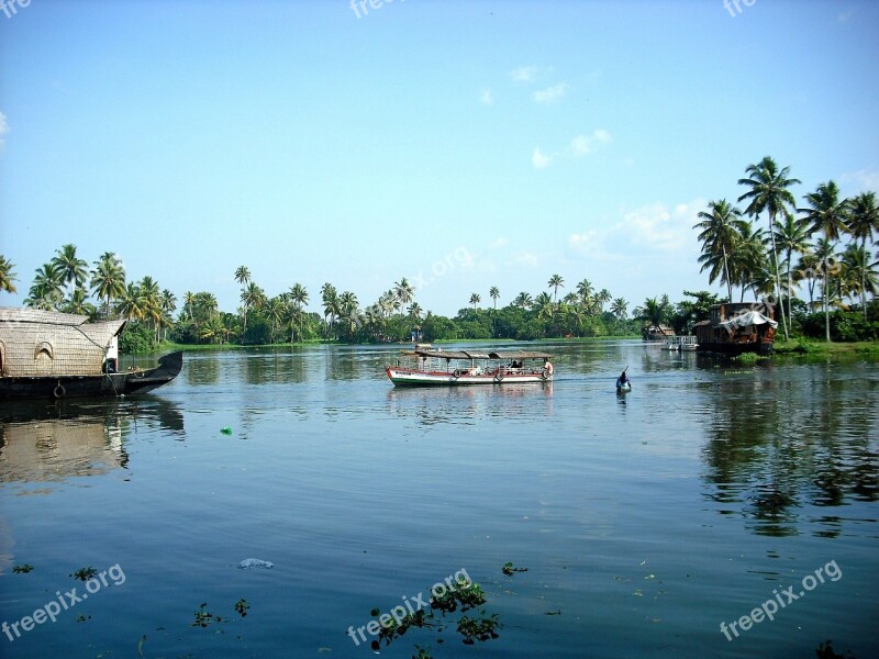 Kerala South India Backwaters Boat Houseboat