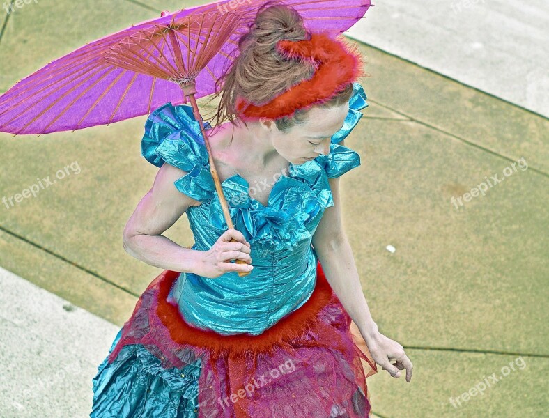 Butoh Dancer Seattle Colorful Free Photos