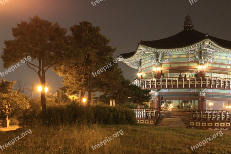 Palgakjeong Cbd Night View Building Hill