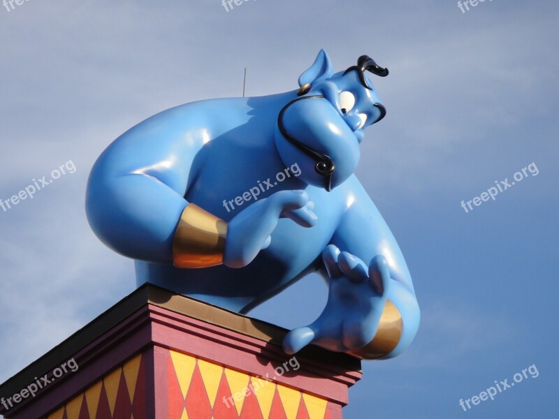 Genie Orlando Florida Cartoon Character