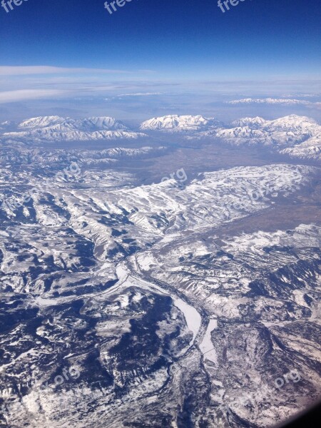 Mountains Aerial View Landscape Mountain Range Free Photos