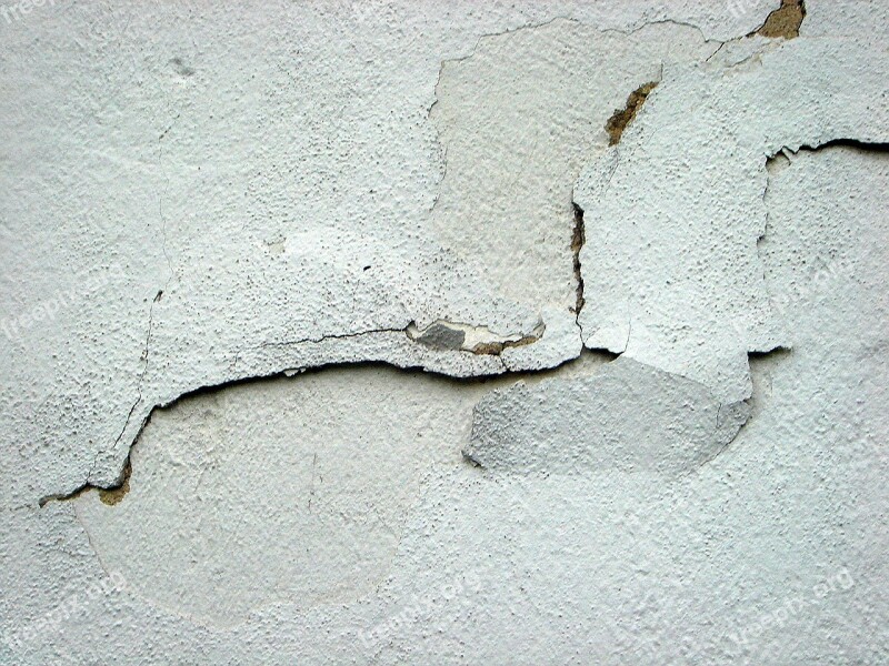 Crack Plaster House Wall Old