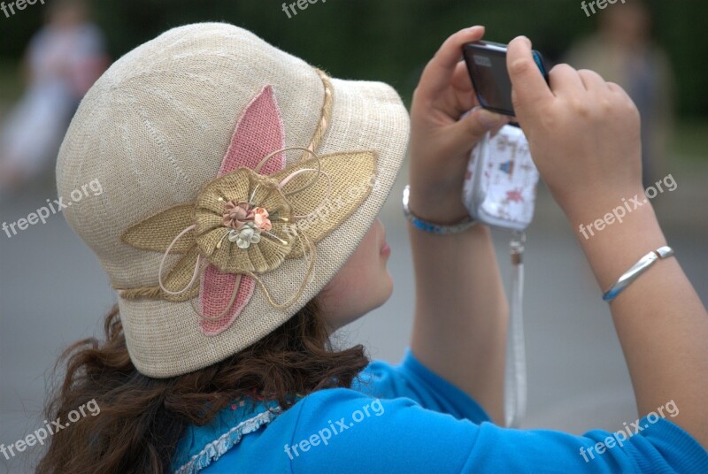 Hat Clothing Feminine Summer Flower Motif