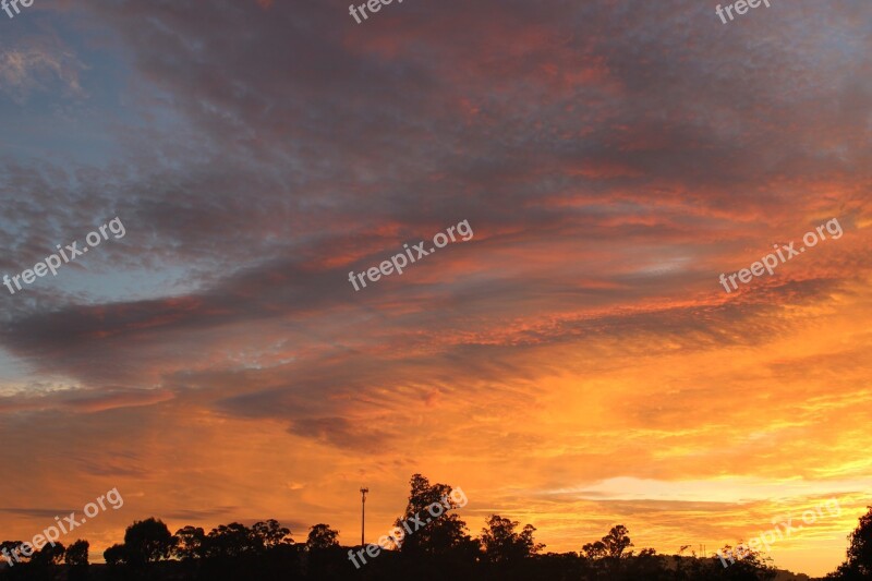 Dawn Sunrise Sol Cloud Horizon