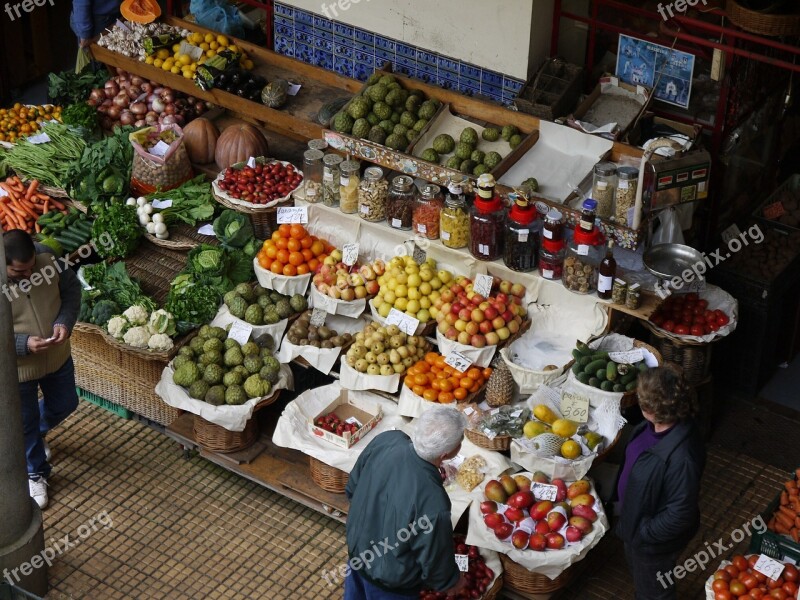 Madeira Fruits Portugal Market Hall Funchal