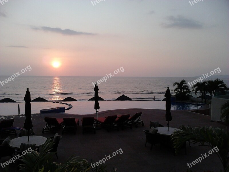 Beach Sea Pacific Mexico Horizon