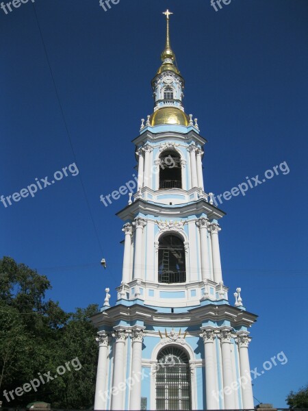 Saint Nicolas Church St Petersburg Russia Church Architecture Cathedral