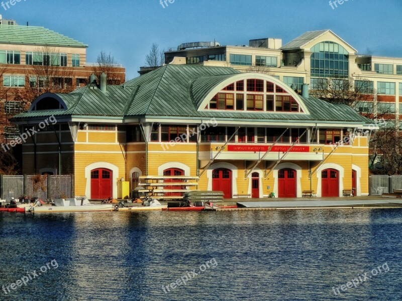 Boathouse Cambridge Massachusetts Bay Harbor