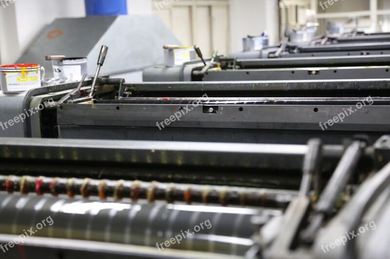 Offset Printing Printing Service Factory Printing Machine Free Photos