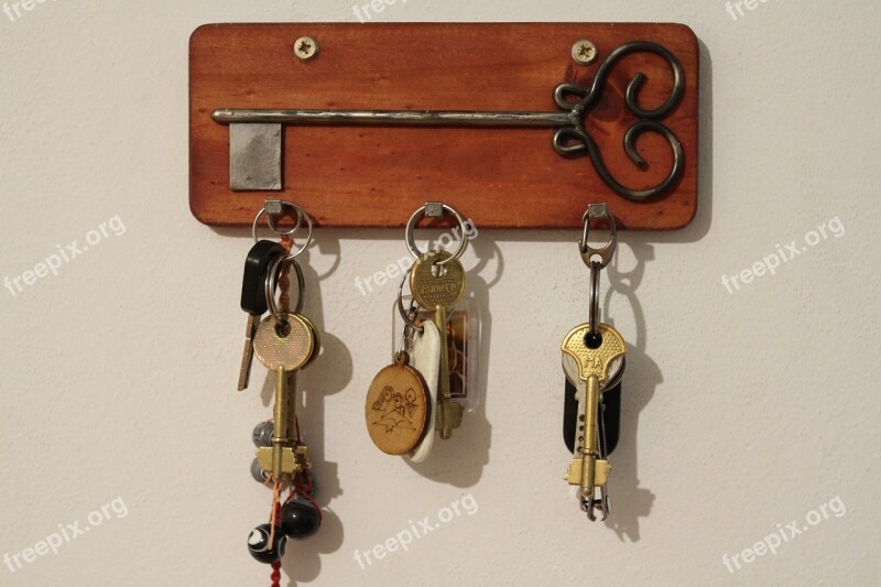 Key Door Metal Deco Security